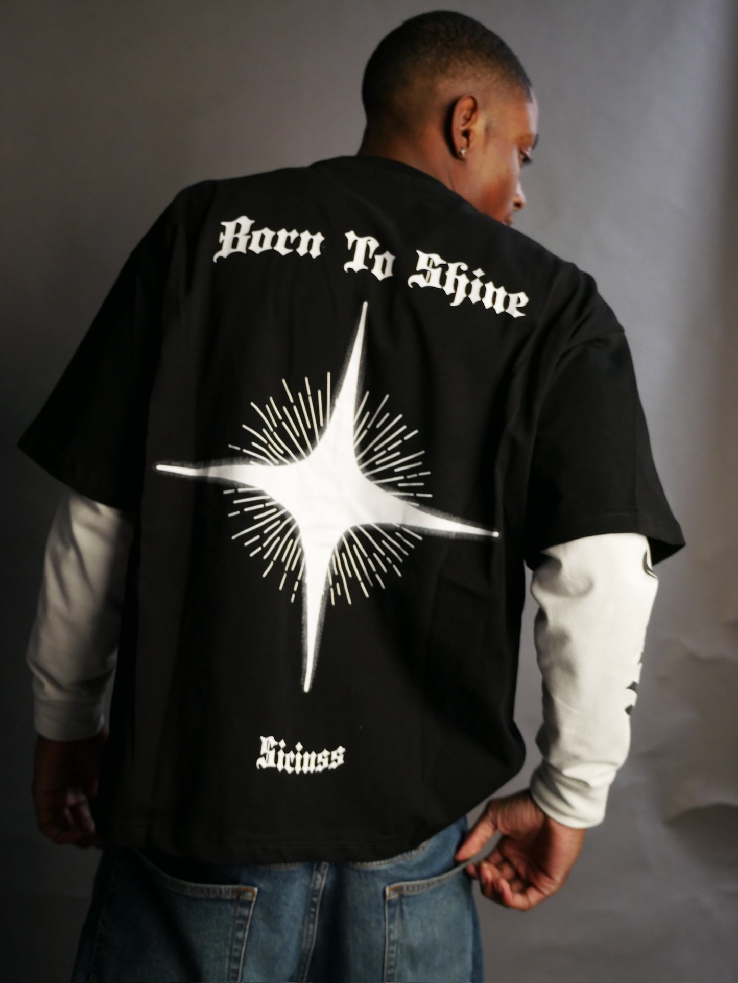 Siriuss Born To Shine Oversized Tee